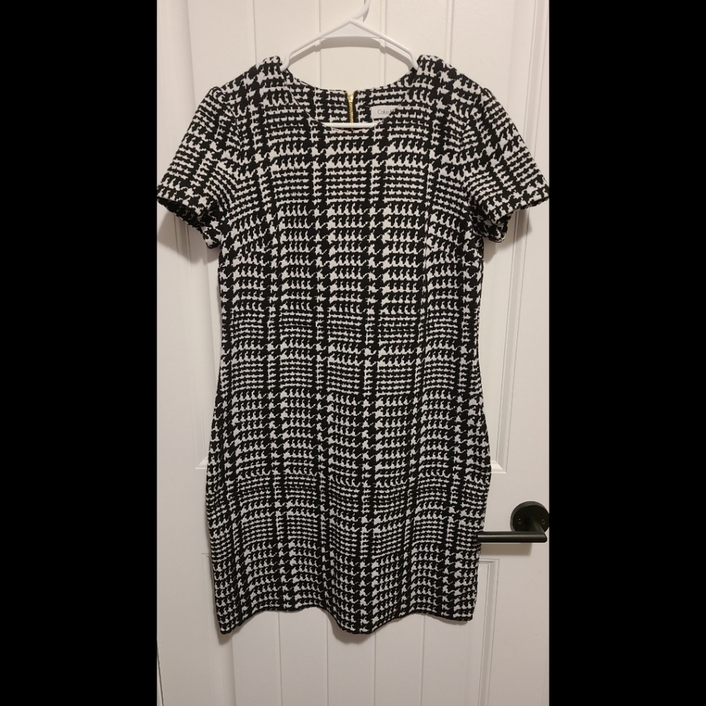 Calvin Klein houndstooth dress Size 8